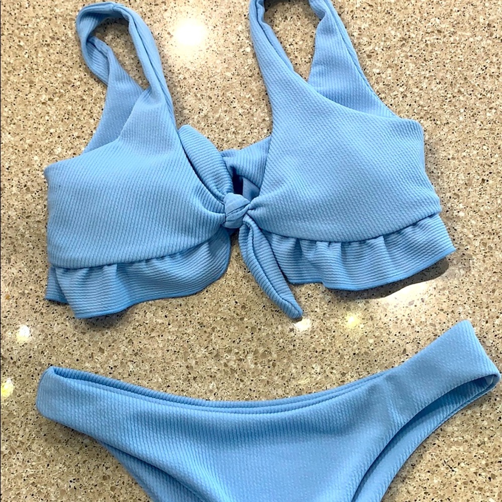 Blue bikini